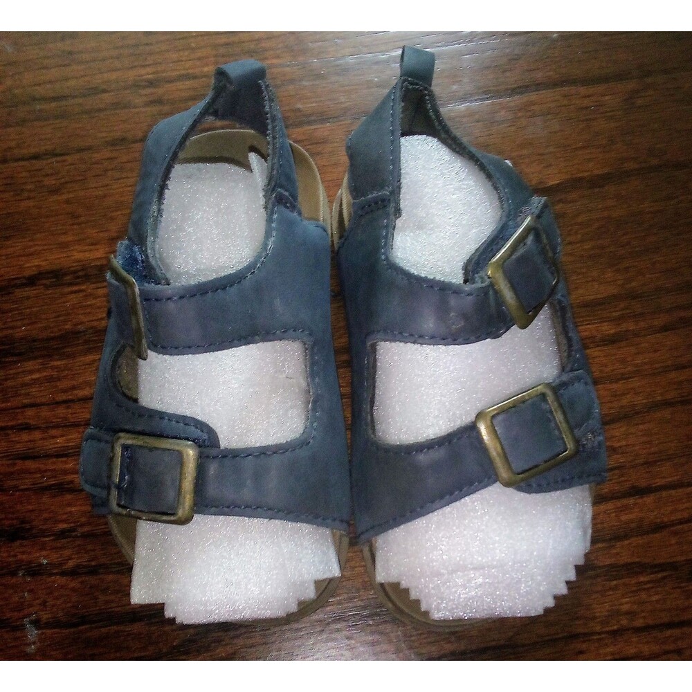 Toddler Boys Size 6 First Steps Sandals in Navy Blue